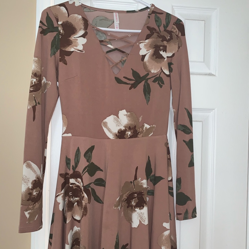 Light pink floral dress